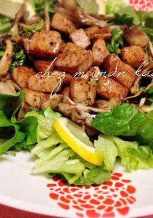 メカジキのさいころステーキ♪サラダ仕立て-レシピのメイン写真