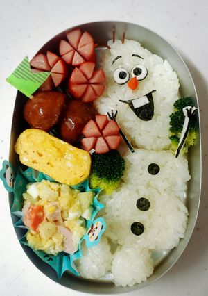 キャラ弁♡オラフ-レシピのメイン写真