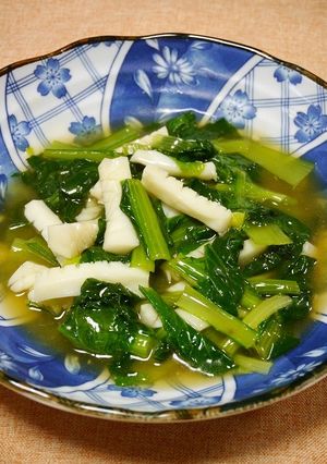 簡単！小松菜とイカの中華旨煮-レシピのメイン写真