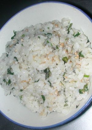 クレソンで青菜ご飯-レシピのメイン写真