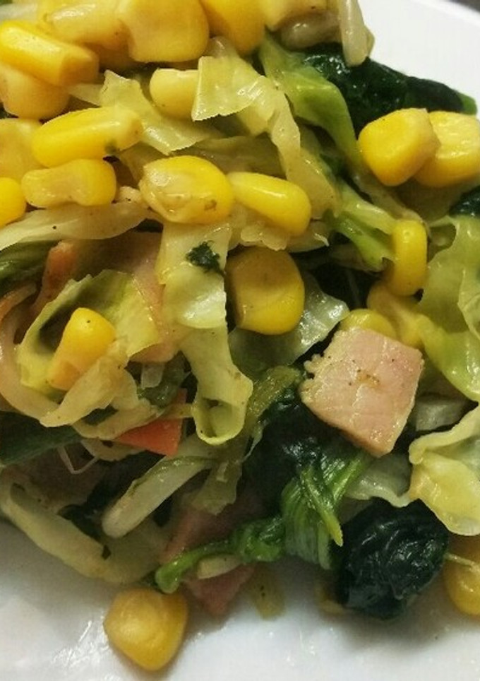 ほうれん草の野菜炒め-レシピのメイン写真
