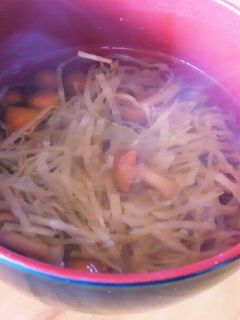 なめことキャベツのすまし汁-レシピのメイン写真