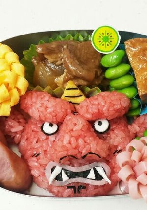 キャラ弁♡赤鬼-レシピのメイン写真