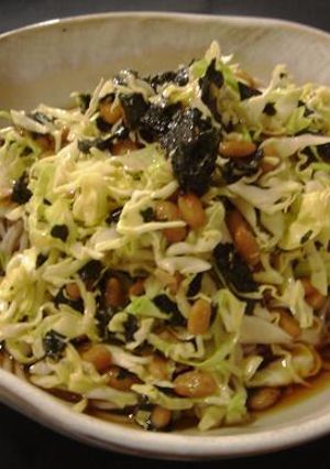 うまうま☆キャべ納豆そば-レシピのメイン写真