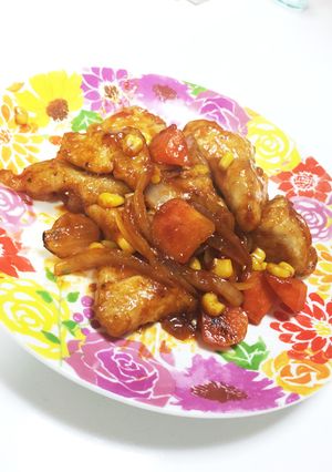 鶏胸肉の柔らか酢鶏風-レシピのメイン写真
