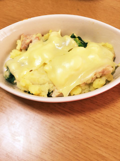 ほうれん草とじゃがいものグラタン風-レシピのメイン写真