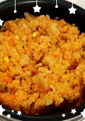 炊飯器で簡単♫ 赤色ケチャップライス☆-レシピのメイン写真