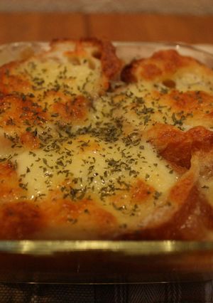 時短簡単!朝食に♡オニオングラタンスープ-レシピのメイン写真