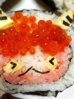 節分☆ジバニャン鬼☆海苔巻き☆巻き寿司-レシピのメイン写真