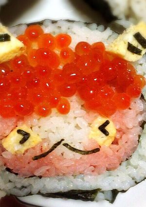節分☆ジバニャン鬼☆海苔巻き☆巻き寿司-レシピのメイン写真