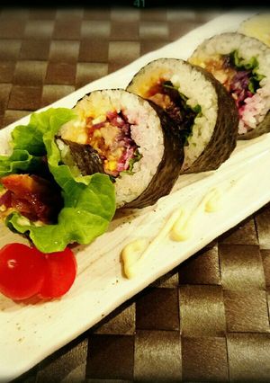 節分にも☆鶏の照り焼き恵方巻【巻き寿司】-レシピのメイン写真