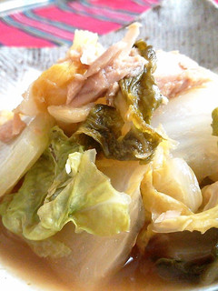 簡単節約副菜♪白菜とツナのあったか蒸し煮-レシピのメイン写真