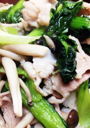 豚肉とターサイの簡単中華炒め♡-レシピのメイン写真
