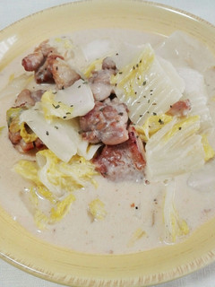 白菜と鶏肉のクリーム煮-レシピのメイン写真