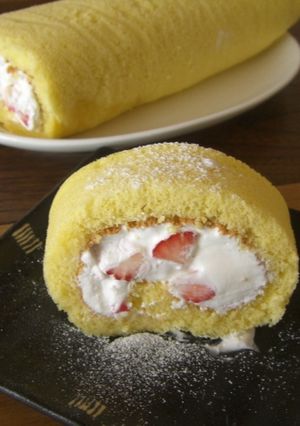 絶対！ふわっ☆いちごのロールケーキ-レシピのメイン写真