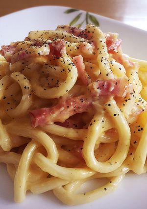 簡単カルボうどん-レシピのメイン写真