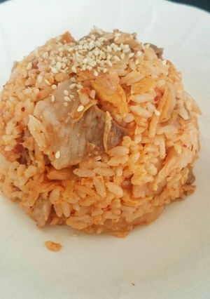 ごま油の香り♪豚キムチチャーハン-レシピのメイン写真
