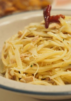 〜妊娠中に〜かさ増し梅パスタ❁-レシピのメイン写真