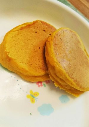 卵不使用*かぼちゃホットケーキ*離乳食-レシピのメイン写真
