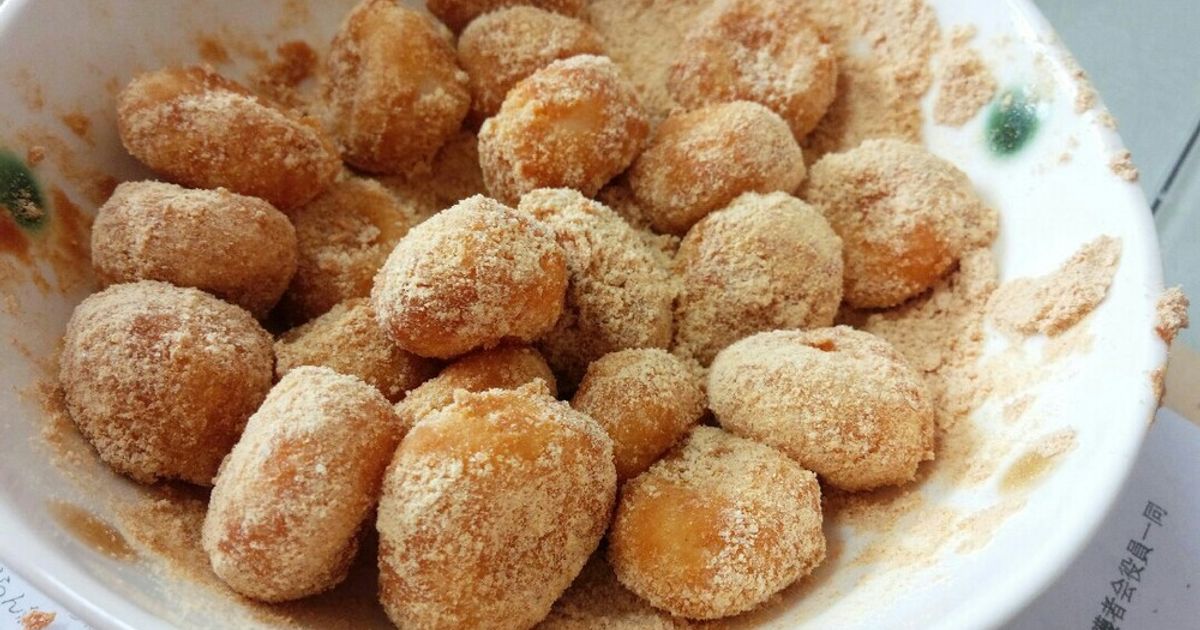 もちもちきなこ白玉♡ by をんばっと 【クックパッド】 簡単おいしい