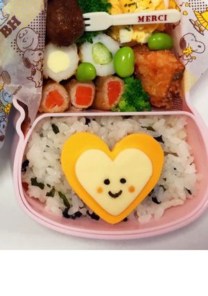 バレンタインに♡簡単☆ハートのキャラ弁♡-レシピのメイン写真