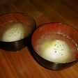 新玉ねぎのスープ 茹で鶏の茹で汁で