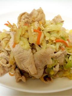 にんにくチューブで♪豚肉と野菜の旨塩炒め-レシピのメイン写真