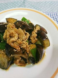 豚こま肉となす&ピーマンの甘味噌炒め-レシピのメイン写真