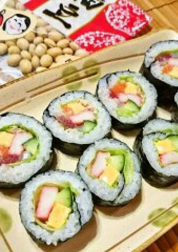 節分！おうちでハーフサイズの海鮮恵方巻-レシピのメイン写真