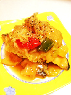 たっぷり野菜を摂取!鮭の甘酢あんかけ-レシピのメイン写真