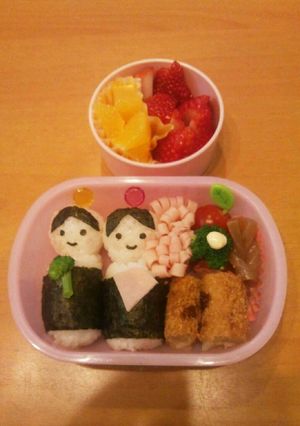 ひなまつり☆簡単キャラ弁-レシピのメイン写真