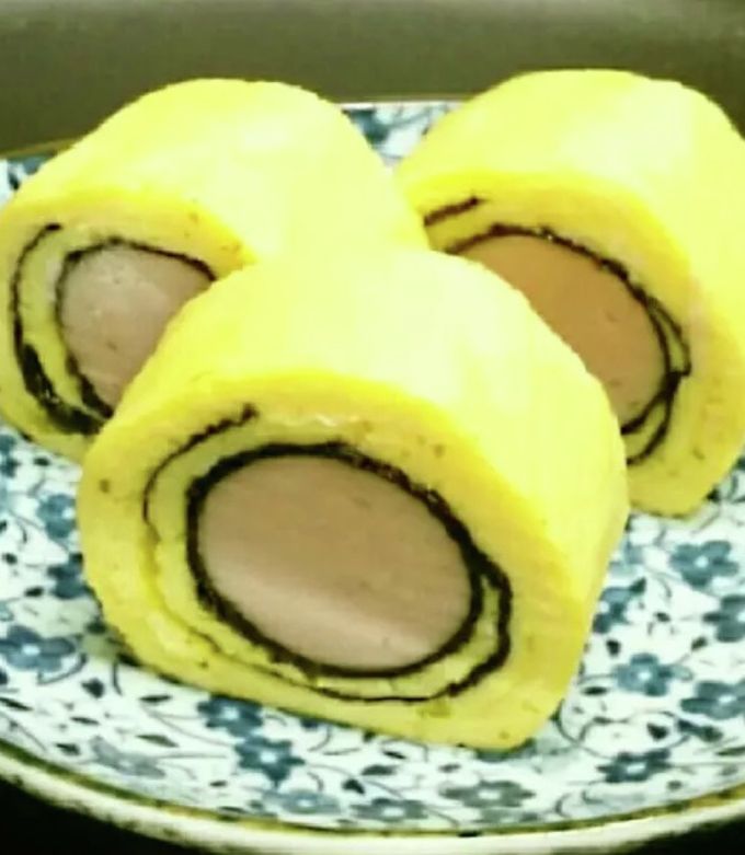魚肉ソーセージ★クルクル渦巻きの玉子焼き-レシピのメイン写真