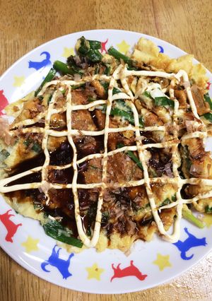 ＊ニラ玉シンプルお好み焼き＊-レシピのメイン写真