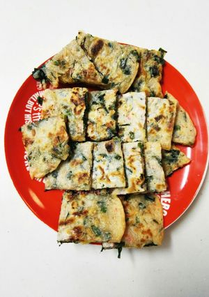 ニラと干しエビとあさりのチヂミ-レシピのメイン写真
