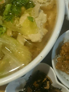 鶏挽き肉と豆腐のだんご鍋♪(*^^*)-レシピのメイン写真