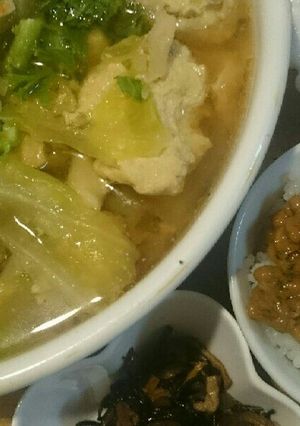 鶏挽き肉と豆腐のだんご鍋♪(*^^*)-レシピのメイン写真