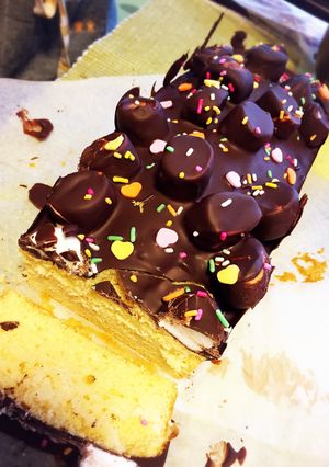 チョコマシュマロかけパウンドケーキ-レシピのメイン写真