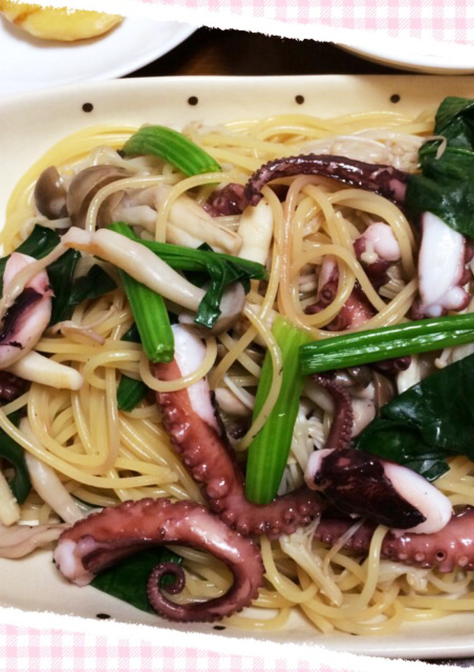 タコときのこの和風パスタ-レシピのメイン写真