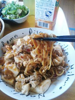 麻婆焼きそば(麻婆豆腐+ソース焼きそば)-レシピのメイン写真