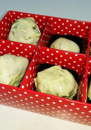 バレンタインにしるこサンドで抹茶トリュフ-レシピのメイン写真