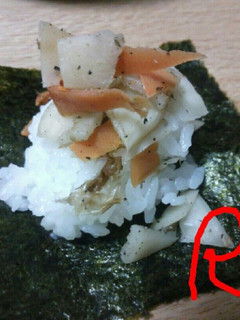 捨て漬けでご飯のお供の手まきごはん-レシピのメイン写真