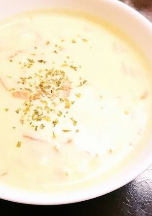 簡単♪豆乳嫌いが作った☆味噌豆乳スープ-レシピのメイン写真