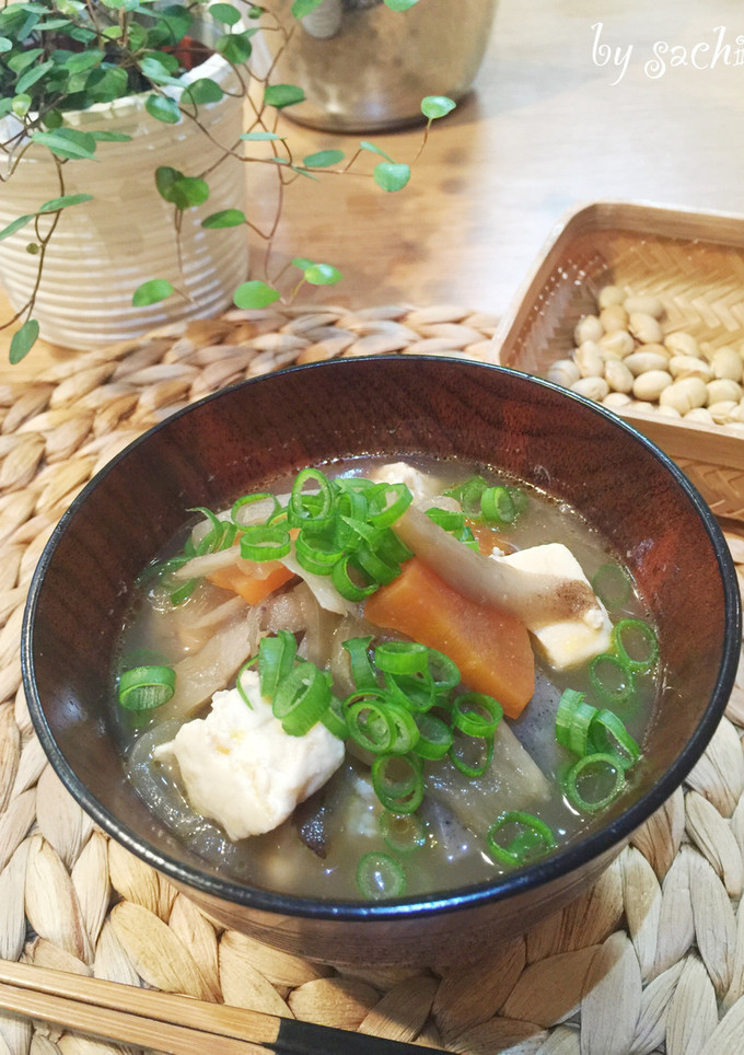 しょうがでぽかぽか！けんちん汁-レシピのメイン写真