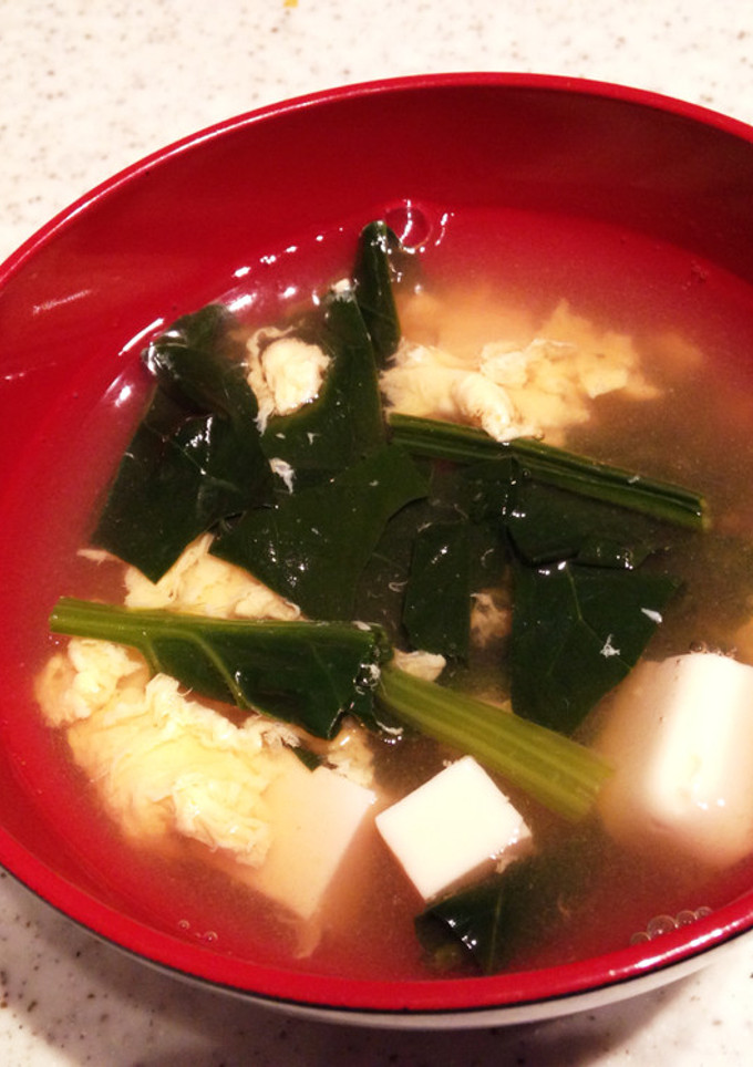 失敗ナシ！ほうれん草と豆腐のお吸い物☆-レシピのメイン写真