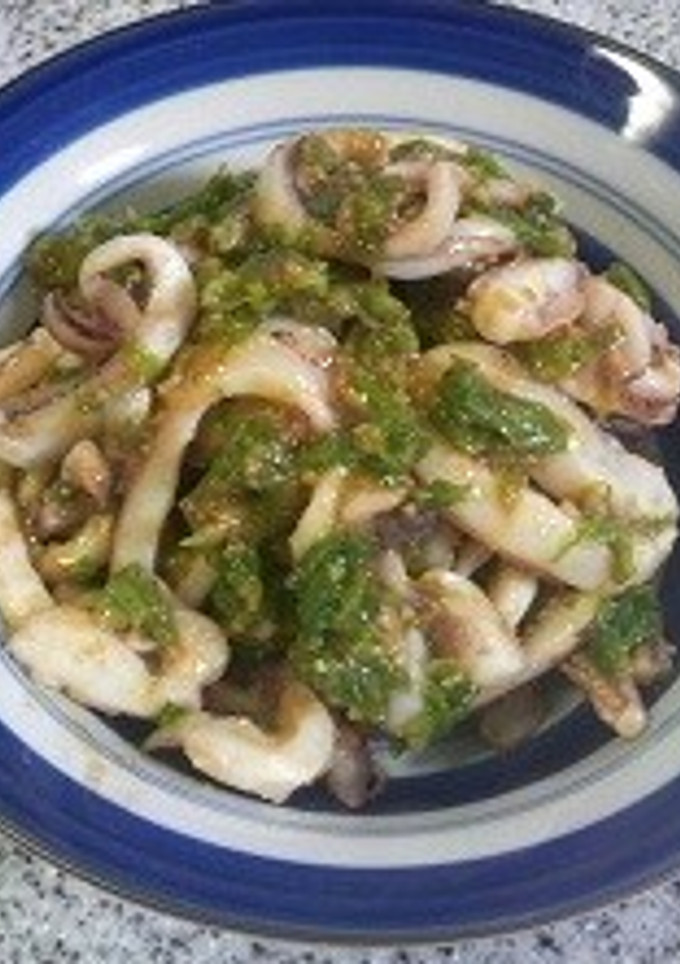 いかとふきのとうの味噌和え-レシピのメイン写真