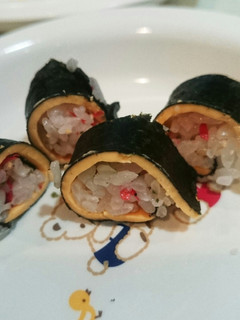 一歳児の恵方巻に~手巻き寿司風?-レシピのメイン写真