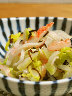 白菜とカニカマの塩昆布和え-レシピのメイン写真