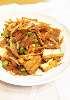 栄養満点！厚揚げの具沢山きんぴら-レシピのメイン写真