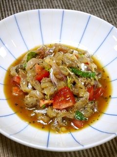 簡単イタリアン!アジのたたきリメイク-レシピのメイン写真