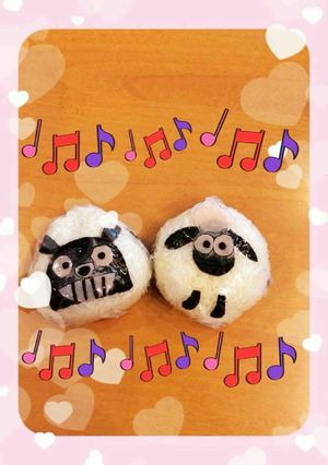トトロ&ひつじのショーン☆簡単おにぎり-レシピのメイン写真